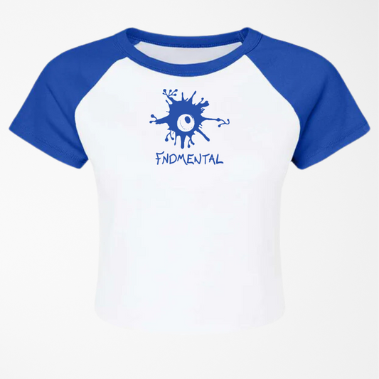 Fall Ball Fndmental Girls' Tee - White/Royal