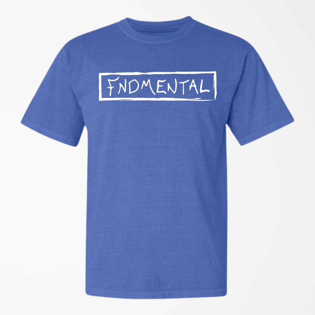 Fndmental Text Box S/S Tee - Royal Blue